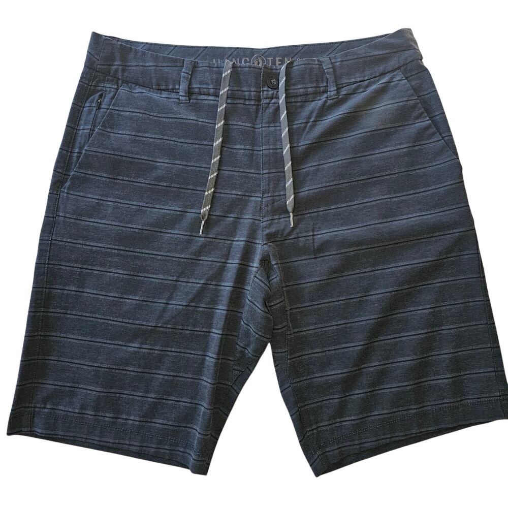 Mens Black Charcoal Hang Ten Summer Shorts Size 34